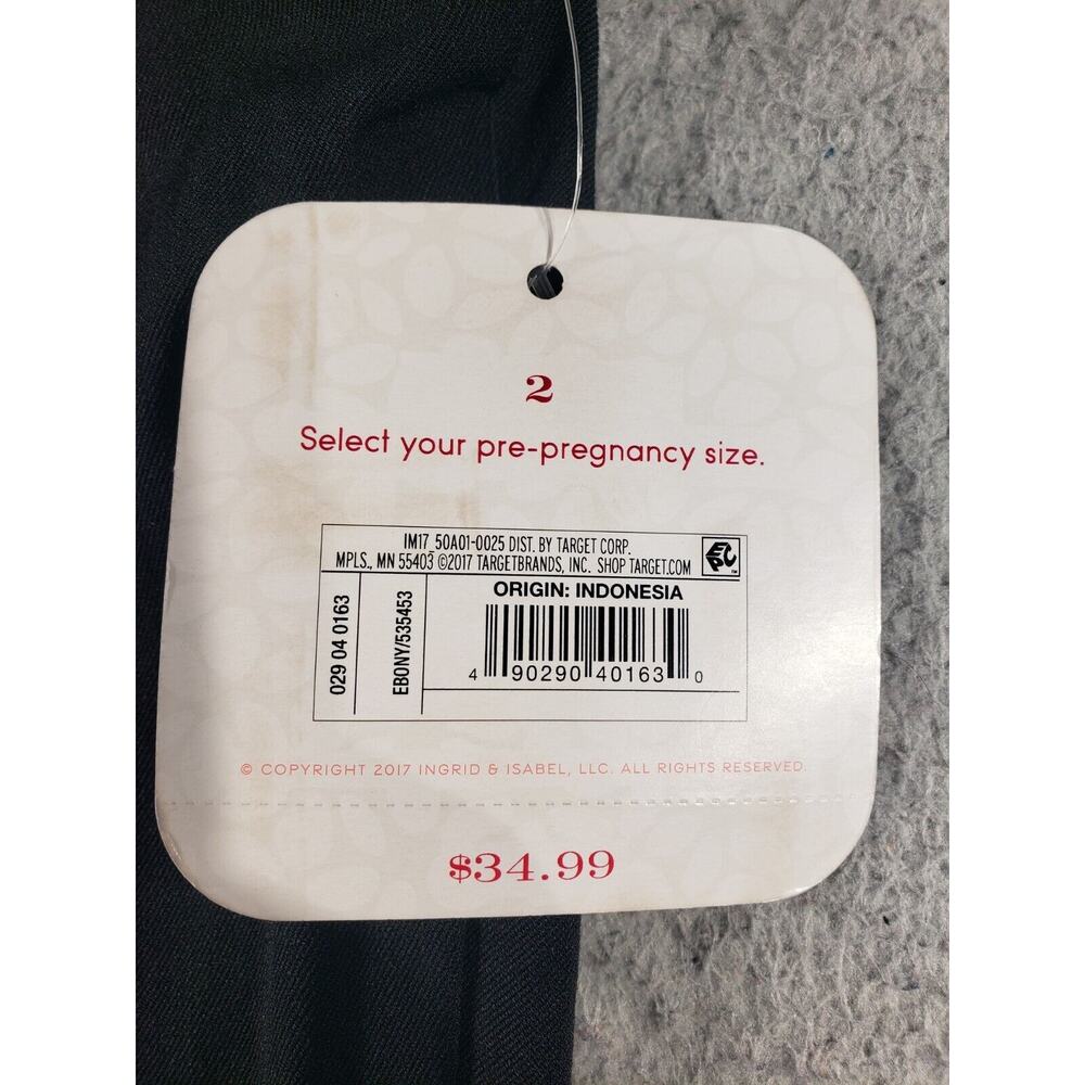 Isabel Maternity Pants Women's 2 Bootcut Black Pregnant Casual Stretch 32x32 - Picture 5 of 14